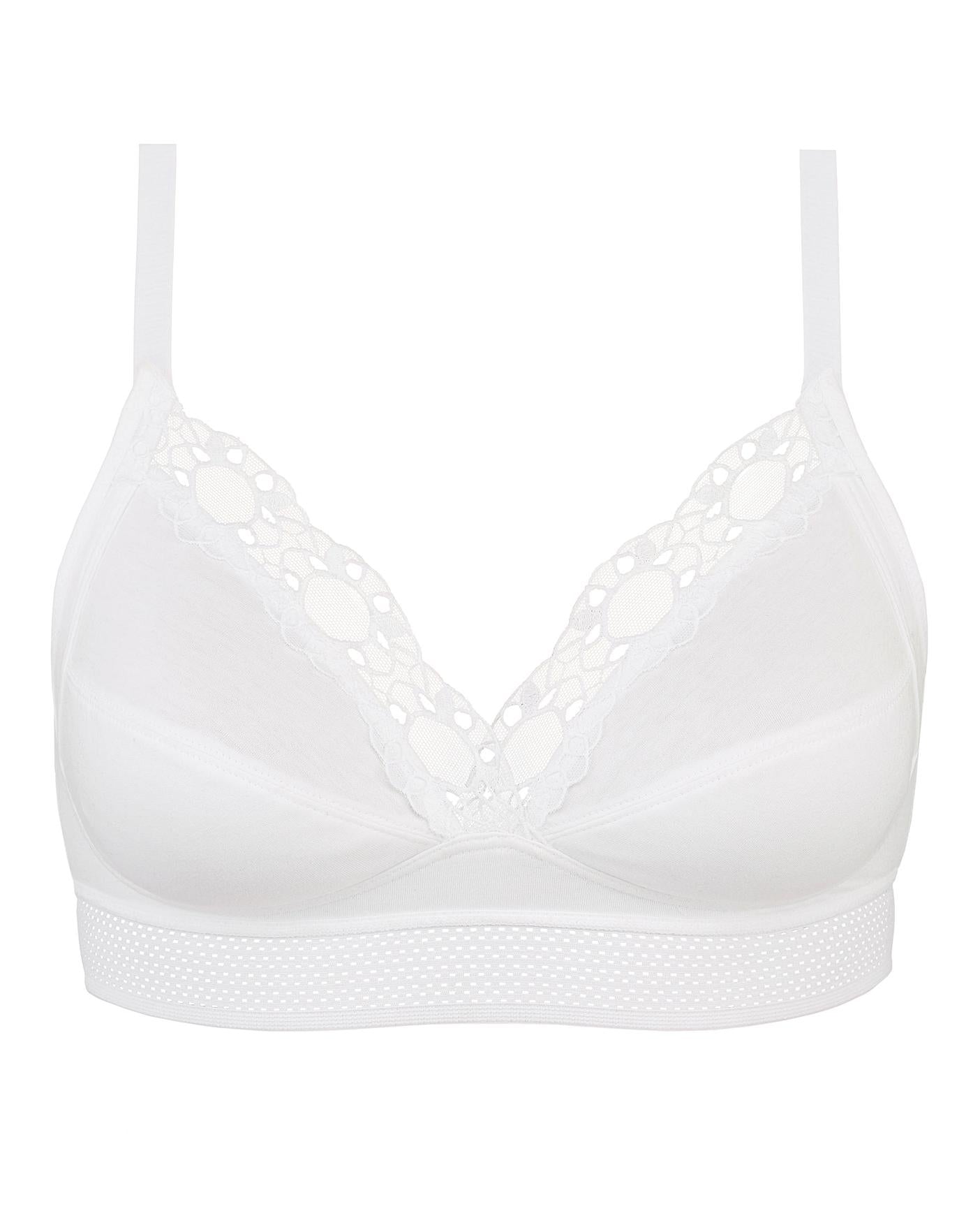  Playtex Organic Cotton Non-wired Support Bra| White