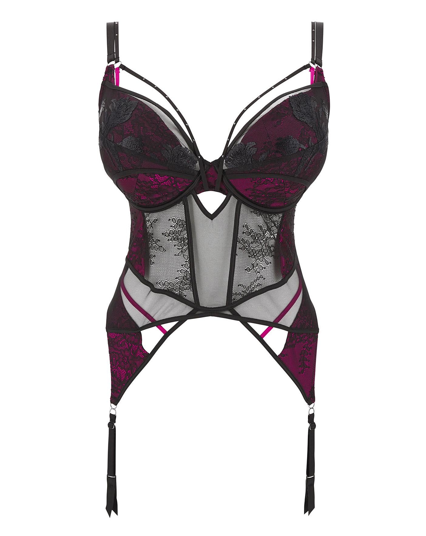  Ann Summers Giveaway Fuller Bust Basque| Black/Pink