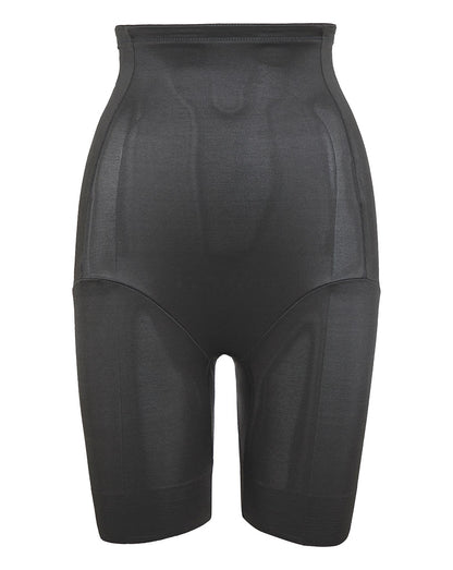  Naomi&Nicole Medium Control Tummy Shaping Hi Waist Thigh Slimmer| Black