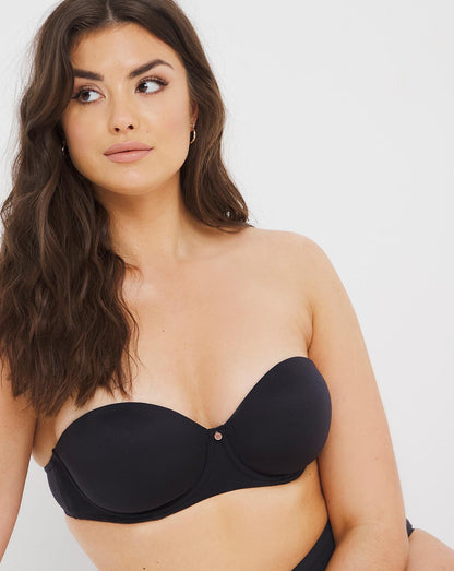  Figleaves Smoothing Multiway Balcony Bra| Black