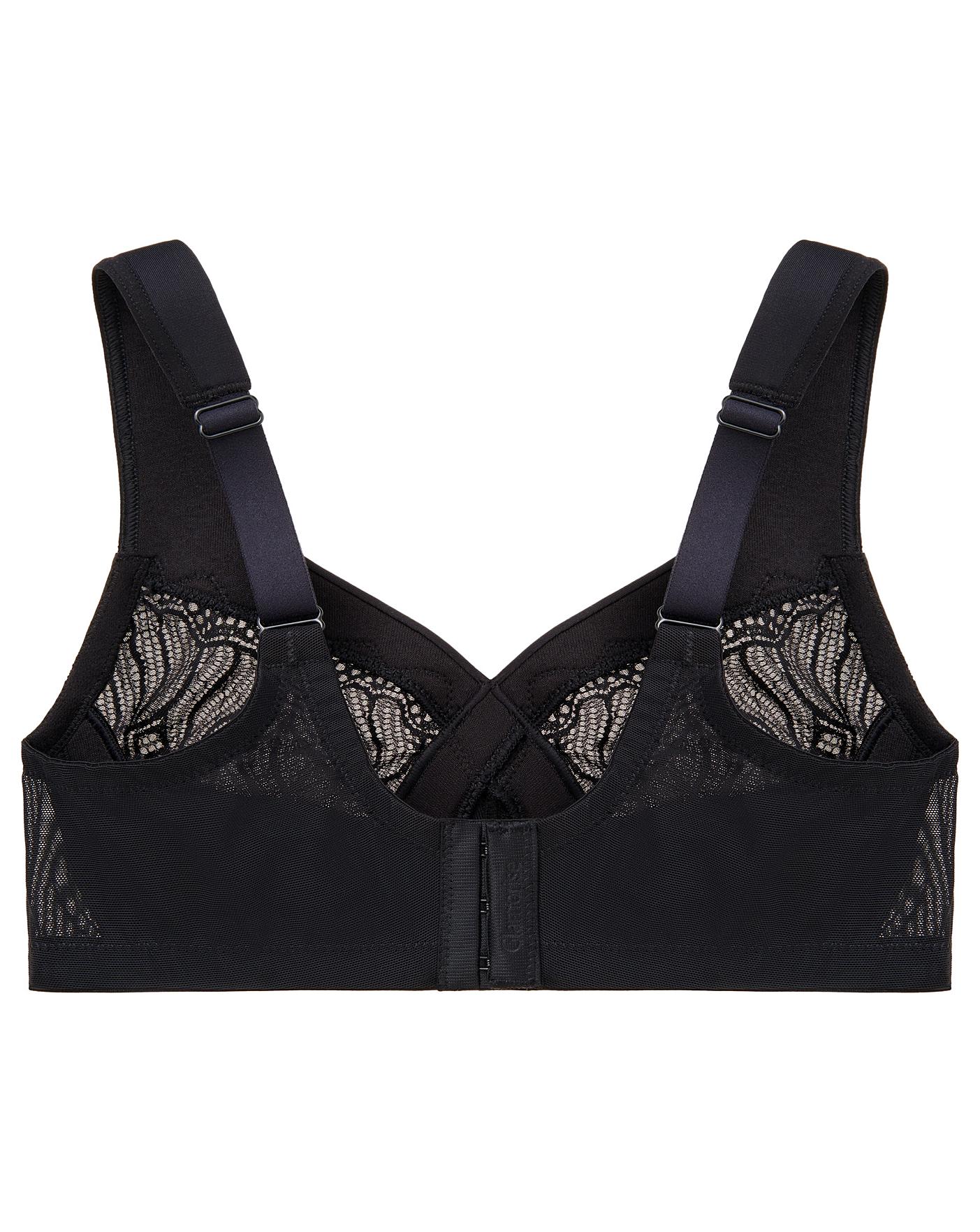  Glamorise Plus Size MagicLift Natural Shape Support Bra 1010| Black