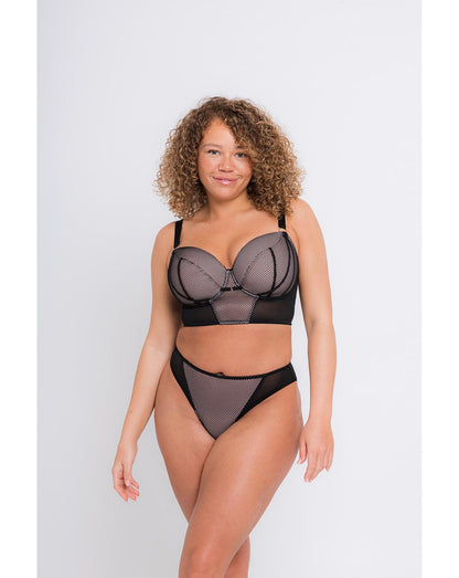  Curvy Kate Gin Fizz Brazilian Brief| Black/Blush