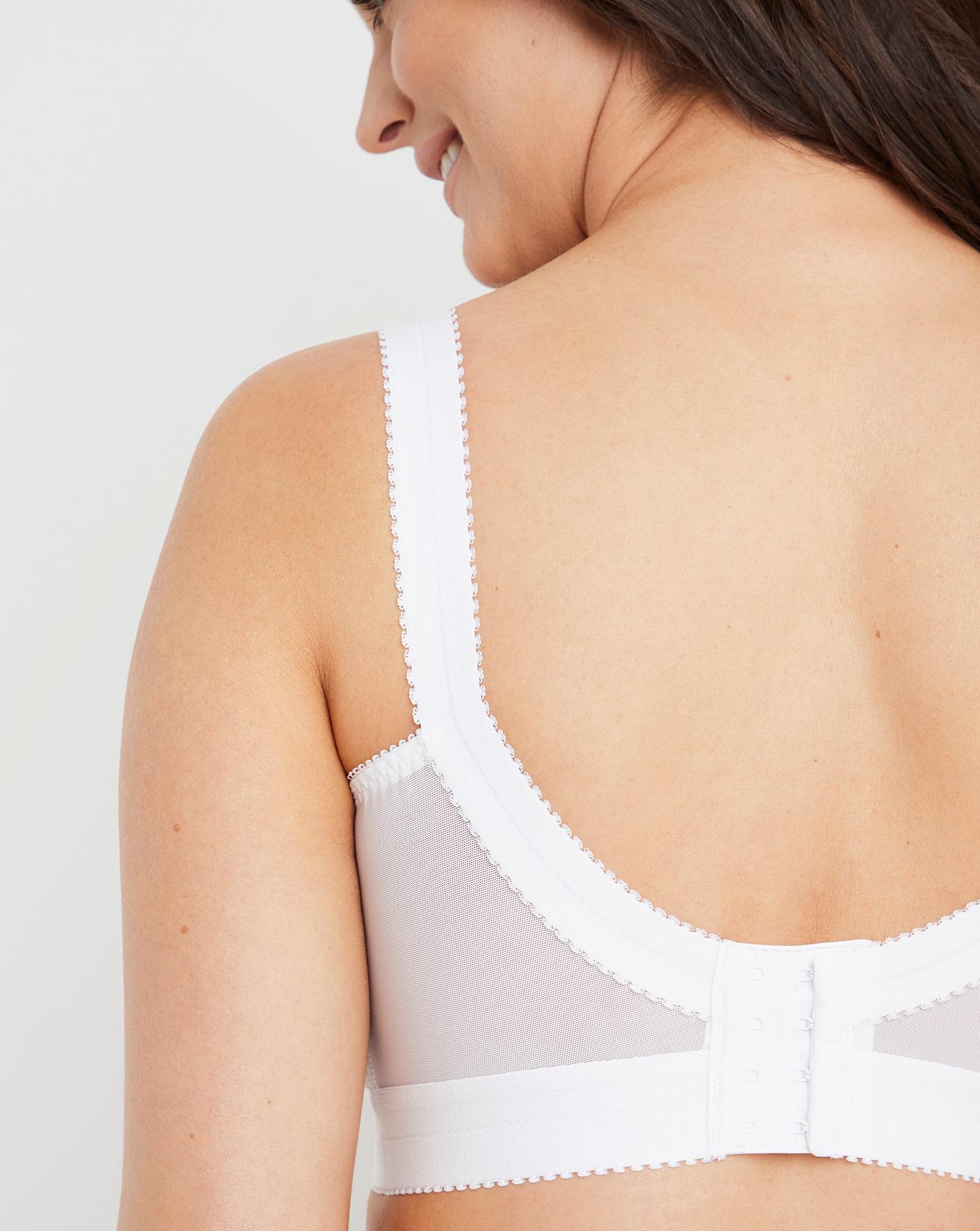  Playtex Cross Your Heart Non Wired Bra| White