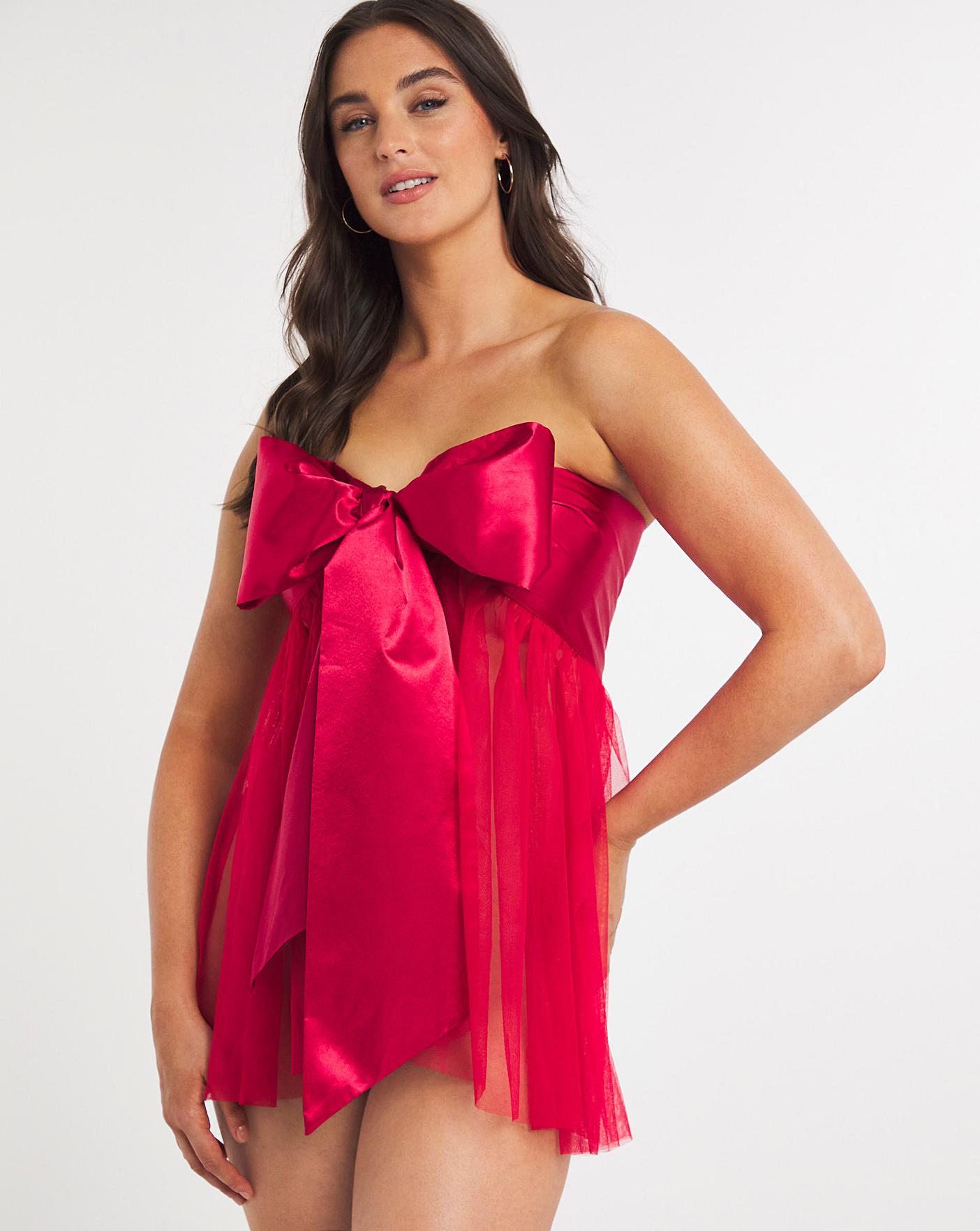  Ann Summers All Wrapped Up Dress| Red