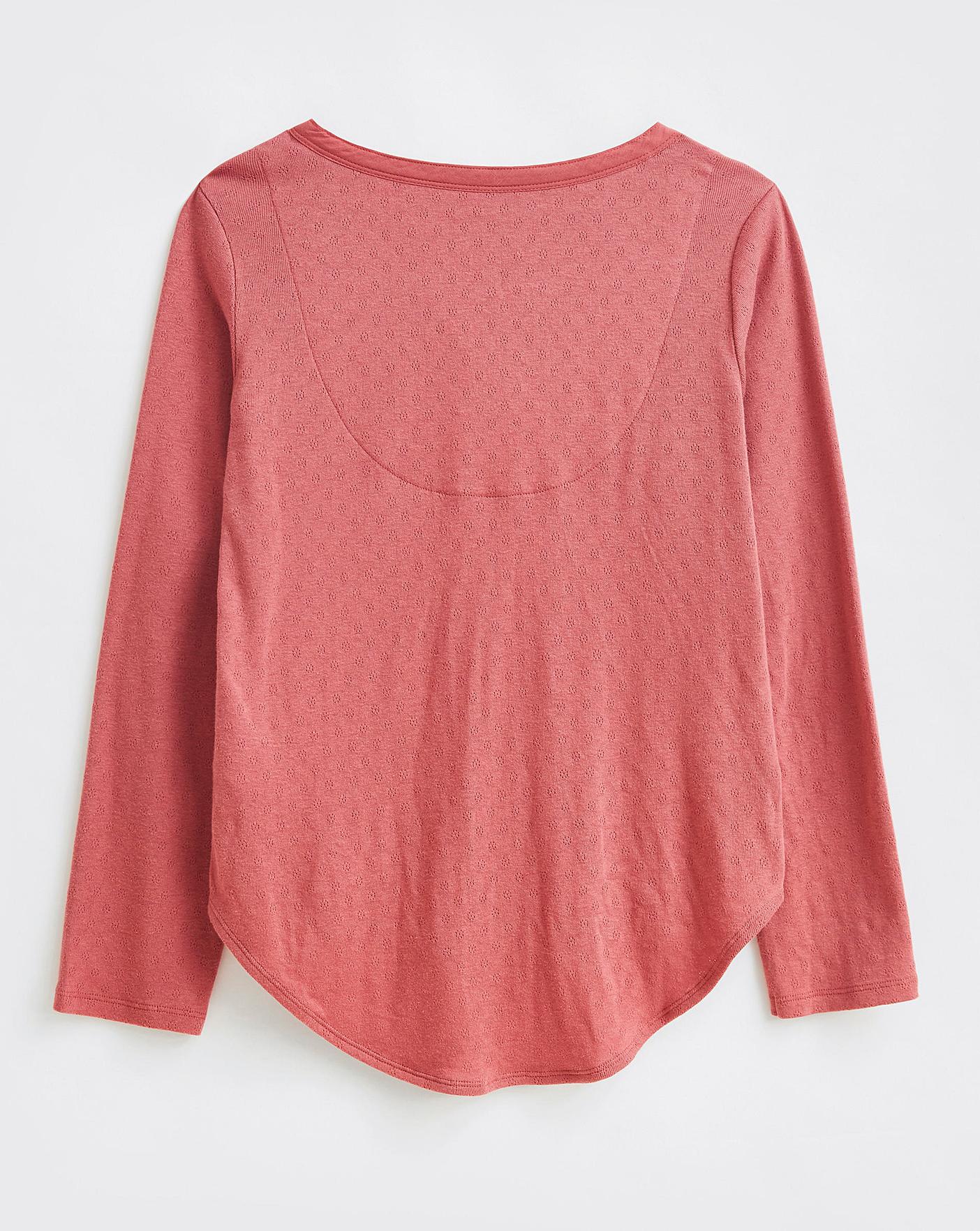  White Stuff Bella Jersey PJ Top| Mid Pink