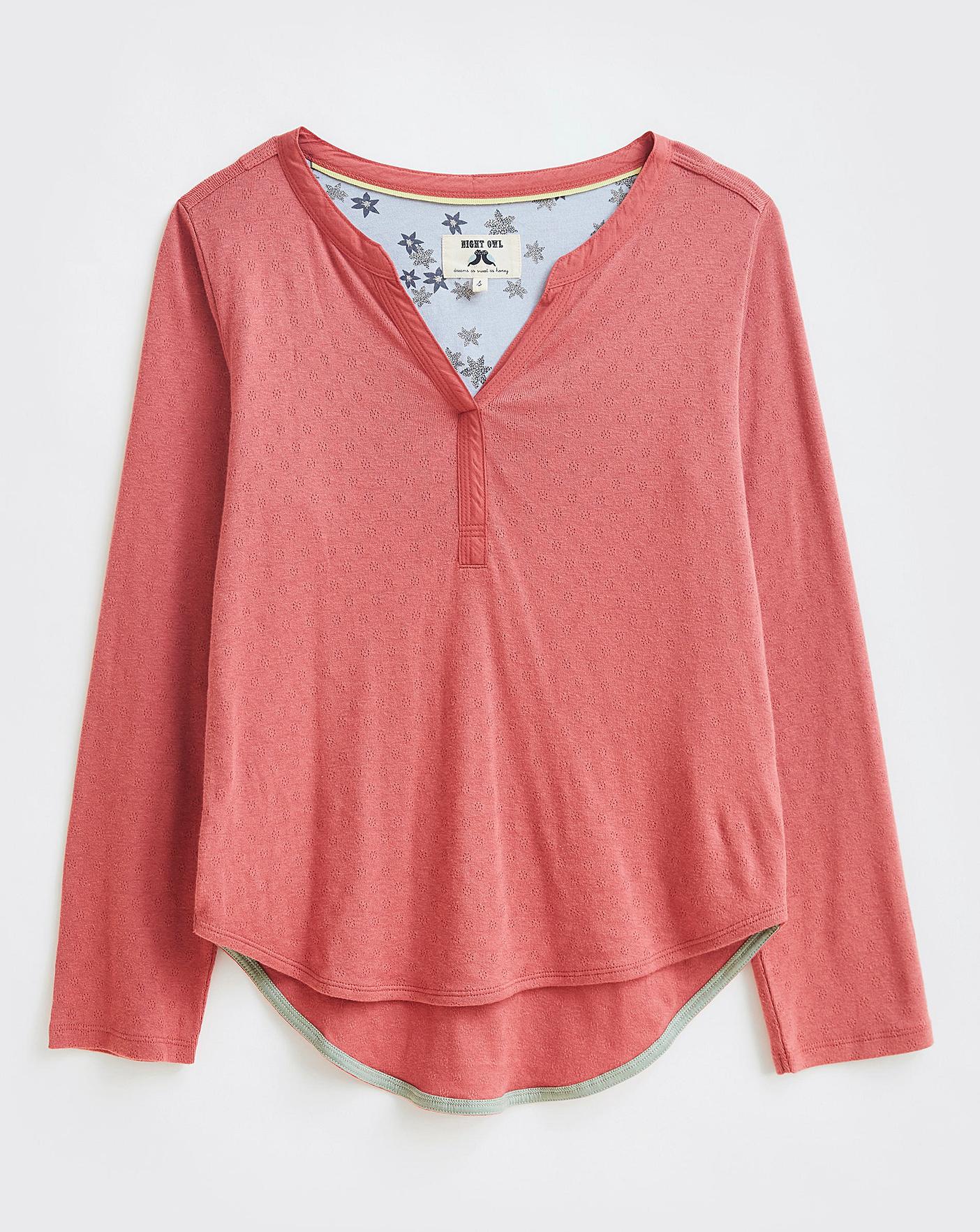  White Stuff Bella Jersey PJ Top| Mid Pink