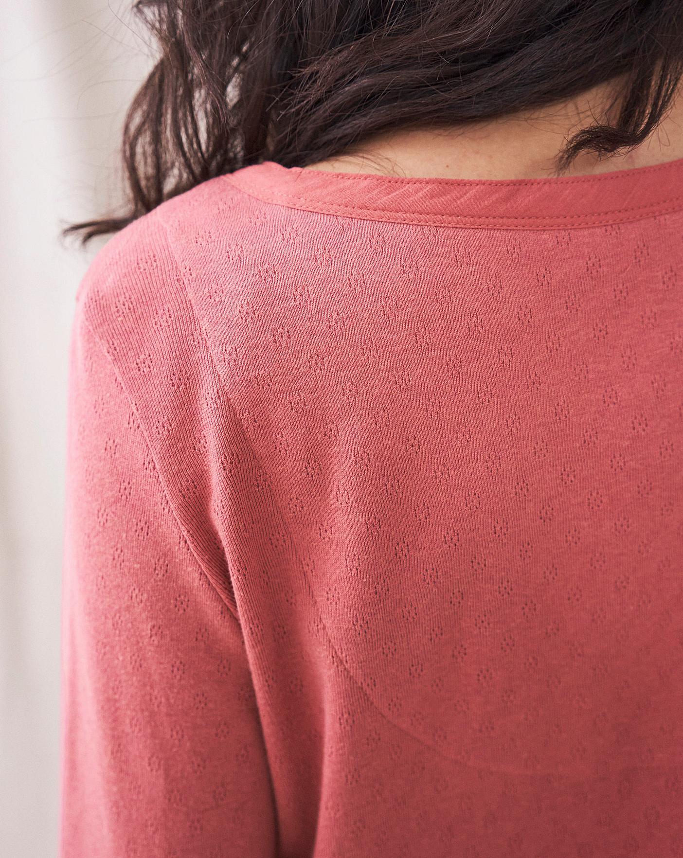  White Stuff Bella Jersey PJ Top| Mid Pink