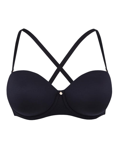  Figleaves Smoothing Multiway Balcony Bra| Black
