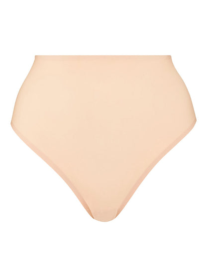  Figleaves Smoothing High-Waisted Thong| Latte