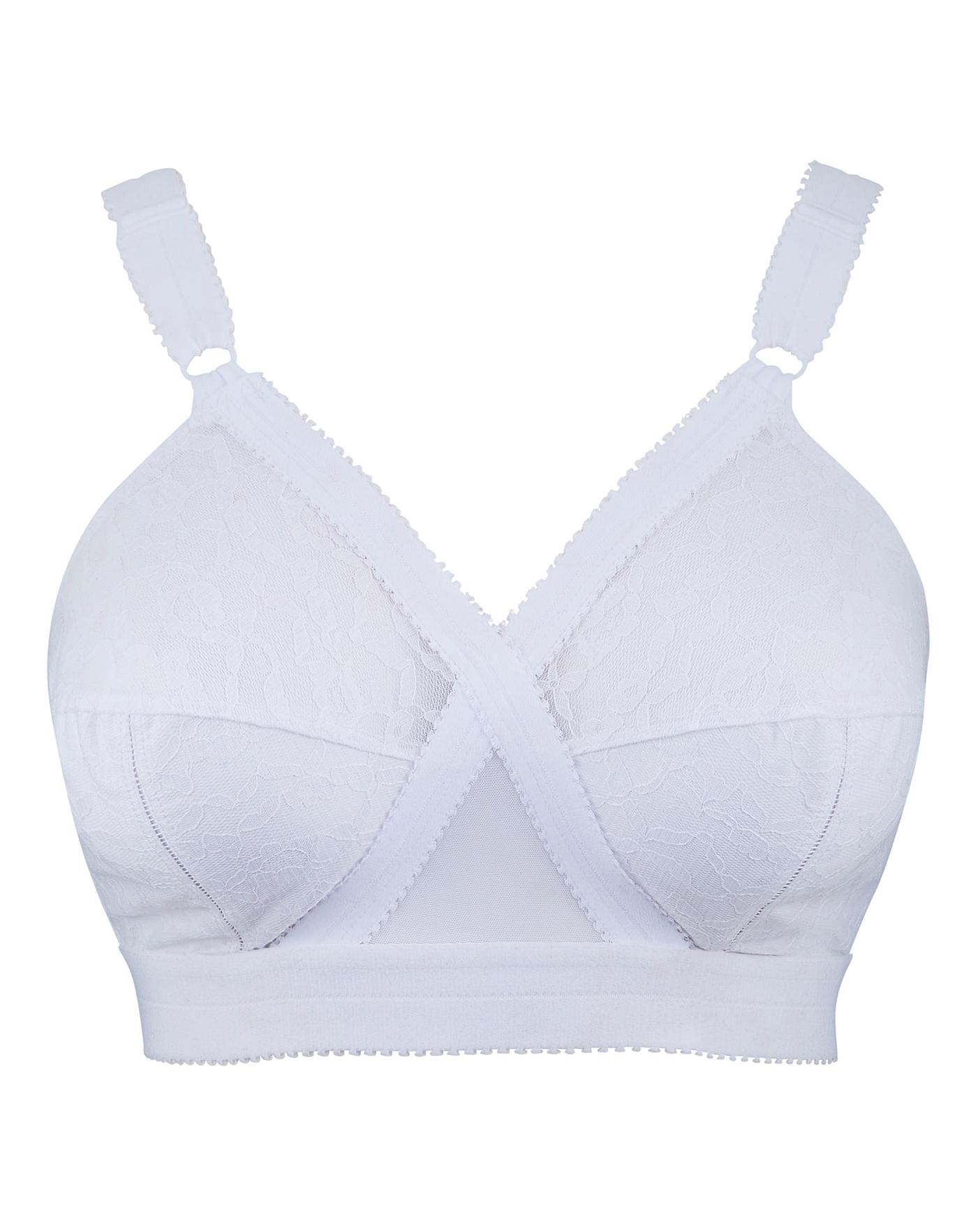  Playtex Cross Your Heart Non Wired Bra| White
