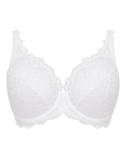  Playtex Flower Lace Full Cup Wired Bra| White