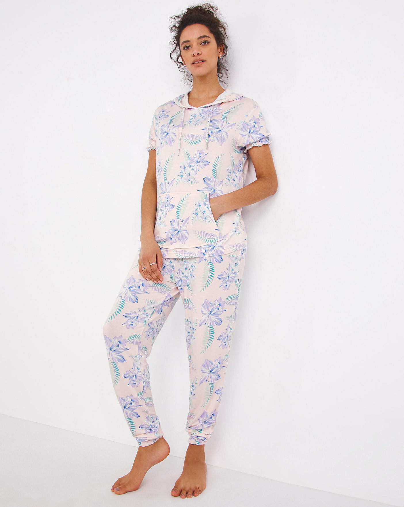  Pretty Secrets Super Soft Hooded Lounge Set| Floral Print