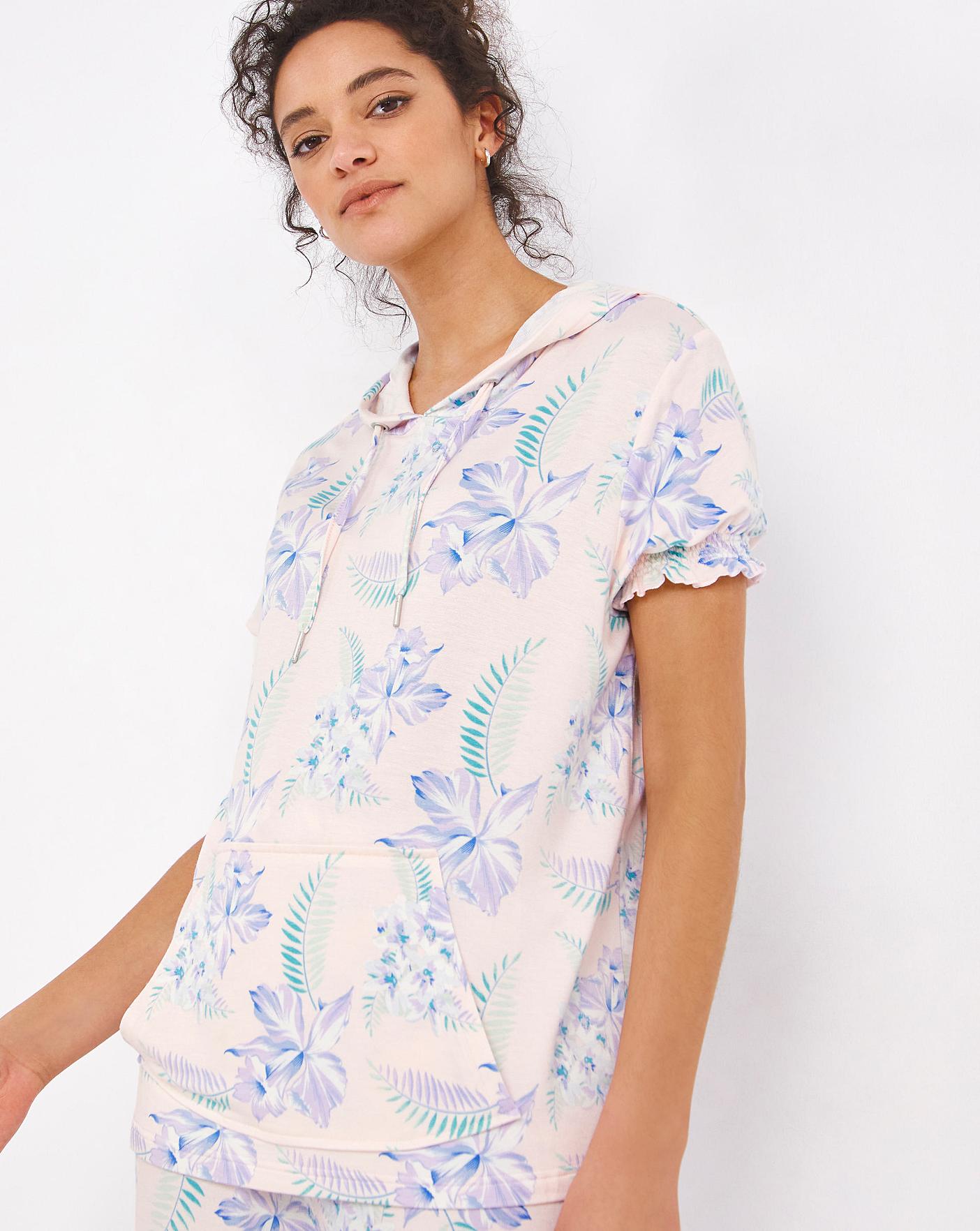  Pretty Secrets Super Soft Hooded Lounge Set| Floral Print