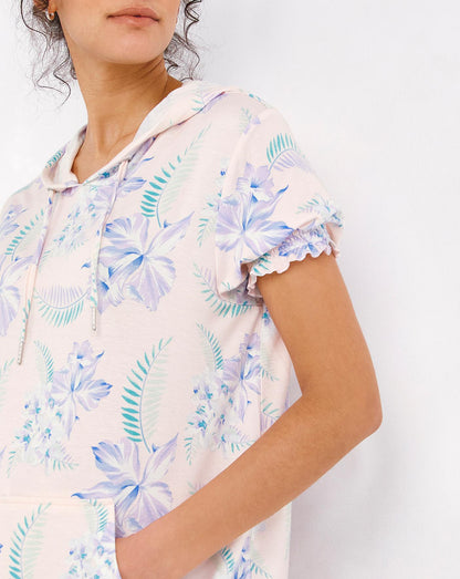  Pretty Secrets Super Soft Hooded Lounge Set| Floral Print