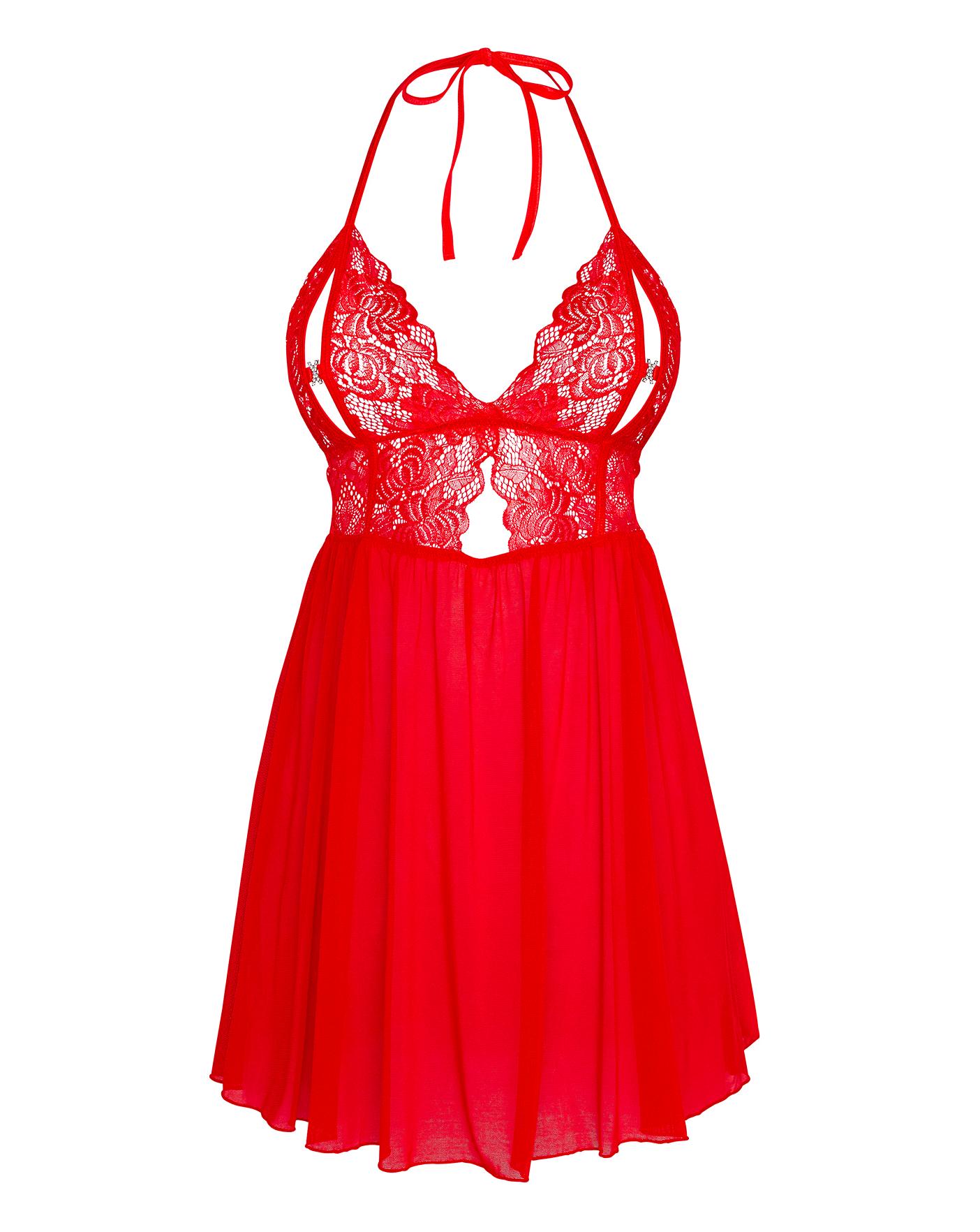  Ann Summers Diamond Kiss Chemise| Red