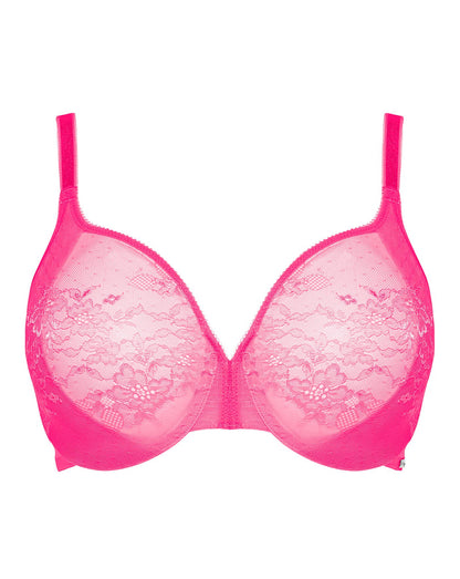  Gossard Glossies Lace Plunge Bra| Hot Pink