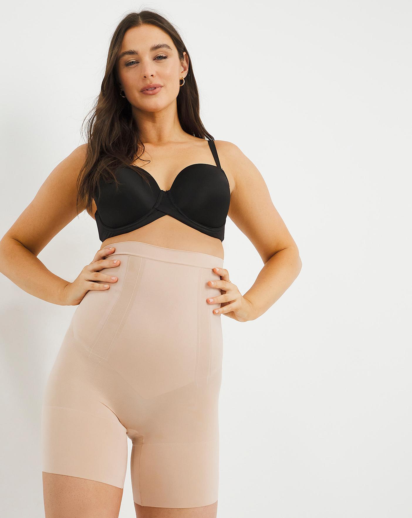  Spanx Oncore Firm Control High Waisted Mid-Thigh Shorts| SOFT NUDE