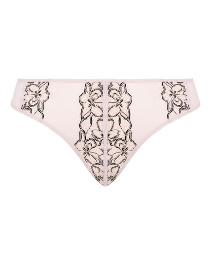  Contemporary Mesh & Lace Brief| Black/Almond