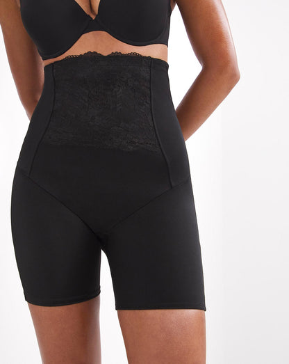  MAGISCULPT Ella Black Lace Firm Control Anti-Chafing Thighshaper| Black