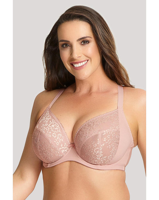  Sculptresse Roxie Plunge Bra| Misty Rose