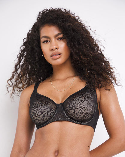  Bestform Just Me Moulded Cup Wired Bra| Black
