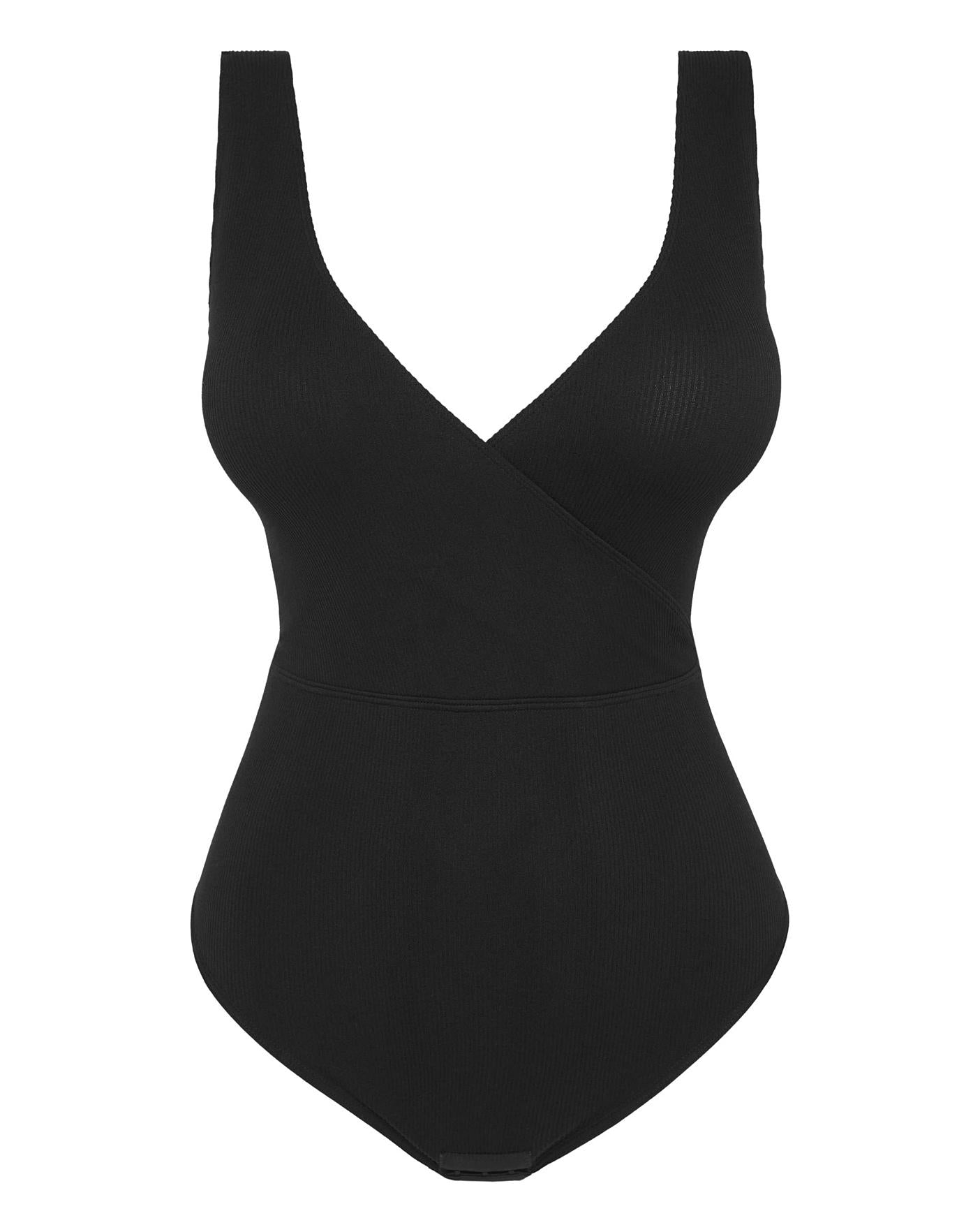  MAGIC Bodyfashion Medium Control Everybody Crossover Thong Body| Black