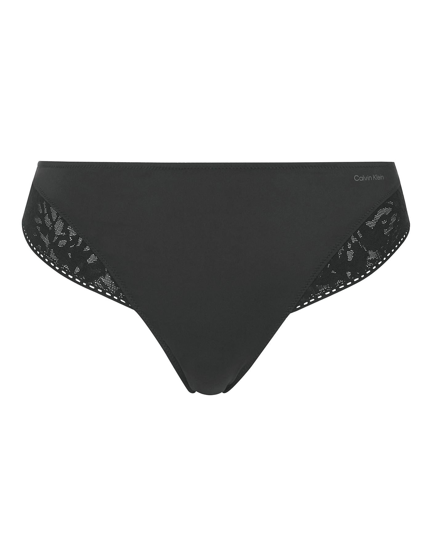  Calvin Klein Ultrasoft Lace Brief| Black