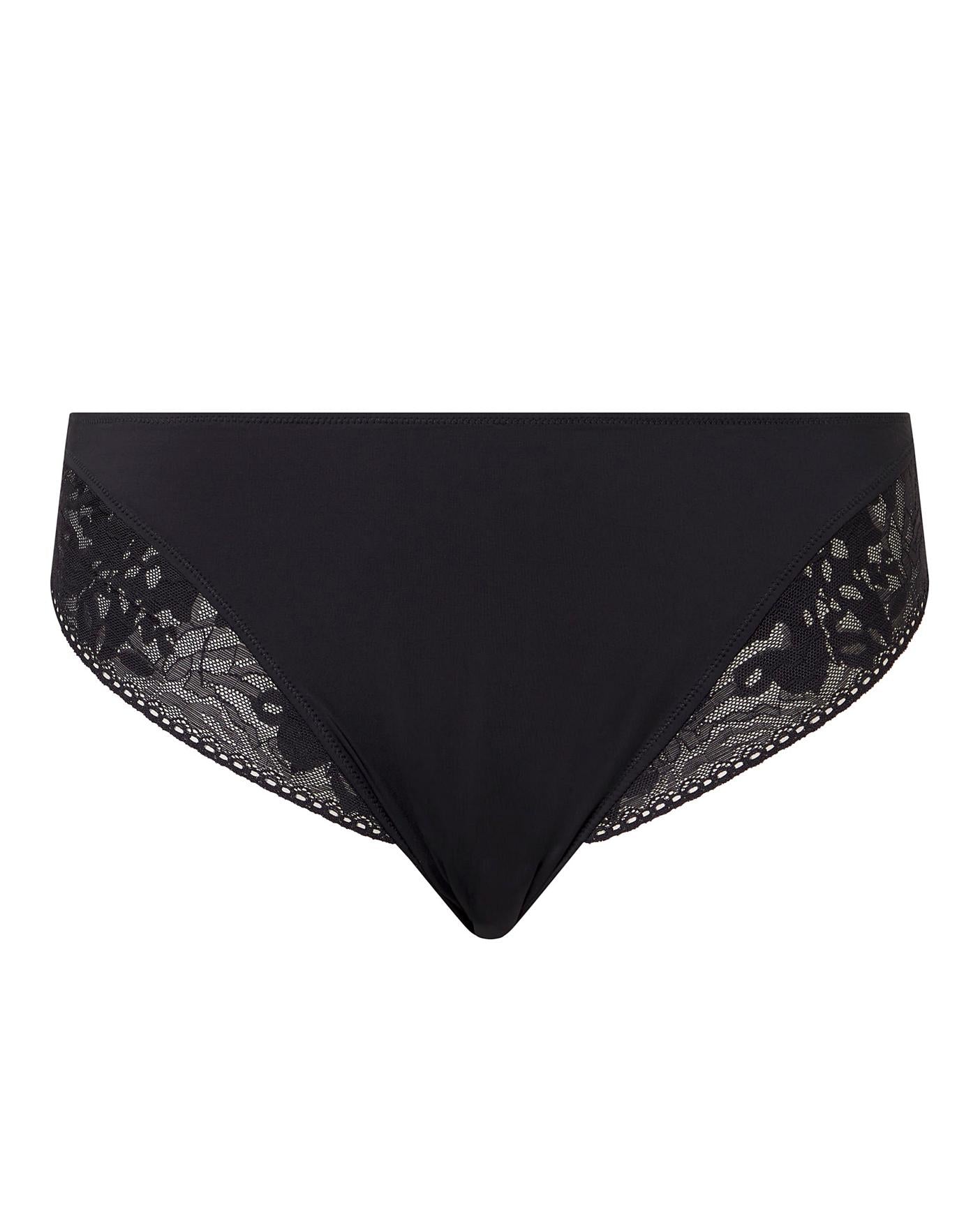  Calvin Klein Ultrasoft Lace Brief| Black