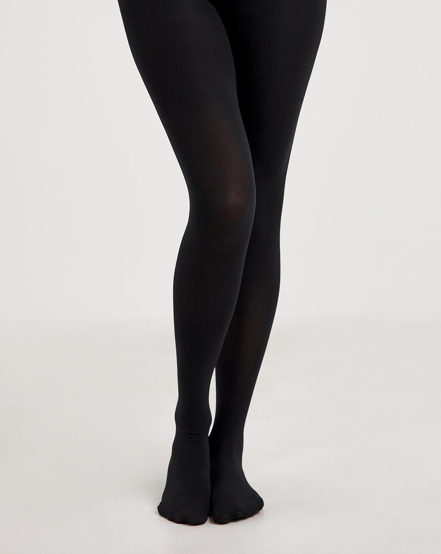  Pretty Polly Curves 150D Opaque Tights| Black