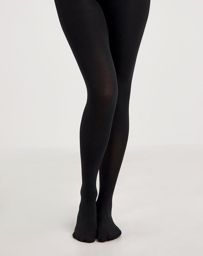  Pretty Polly Curves 150D Opaque Tights| Black