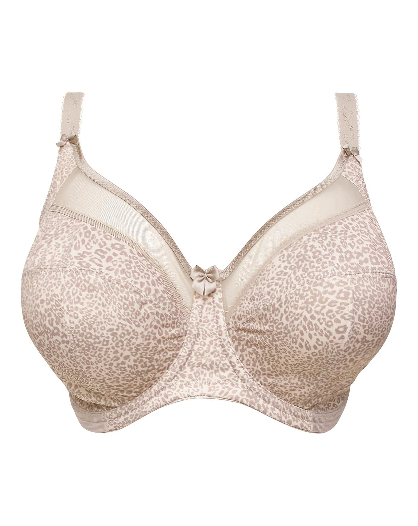  Goddess Kayla Full Cup Wired Print Bra| TAUPE LEO