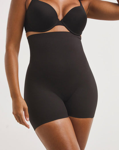 Miraclesuit Cupid Sleek Essentials Medium Control Hi Waist Boy Short| Black