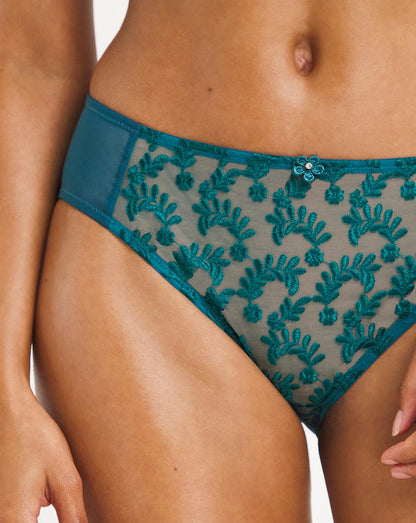 2 Pack Lesley Everyday Mid Briefs| Teal/Blush