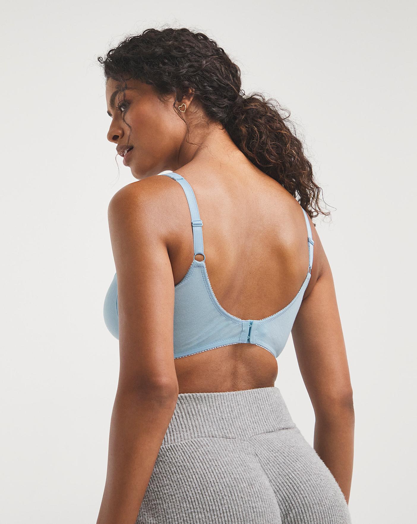  Pretty Secrets Sarah 2 Pack Full Cup Non Wired Bras| Lotus/Pale Blue