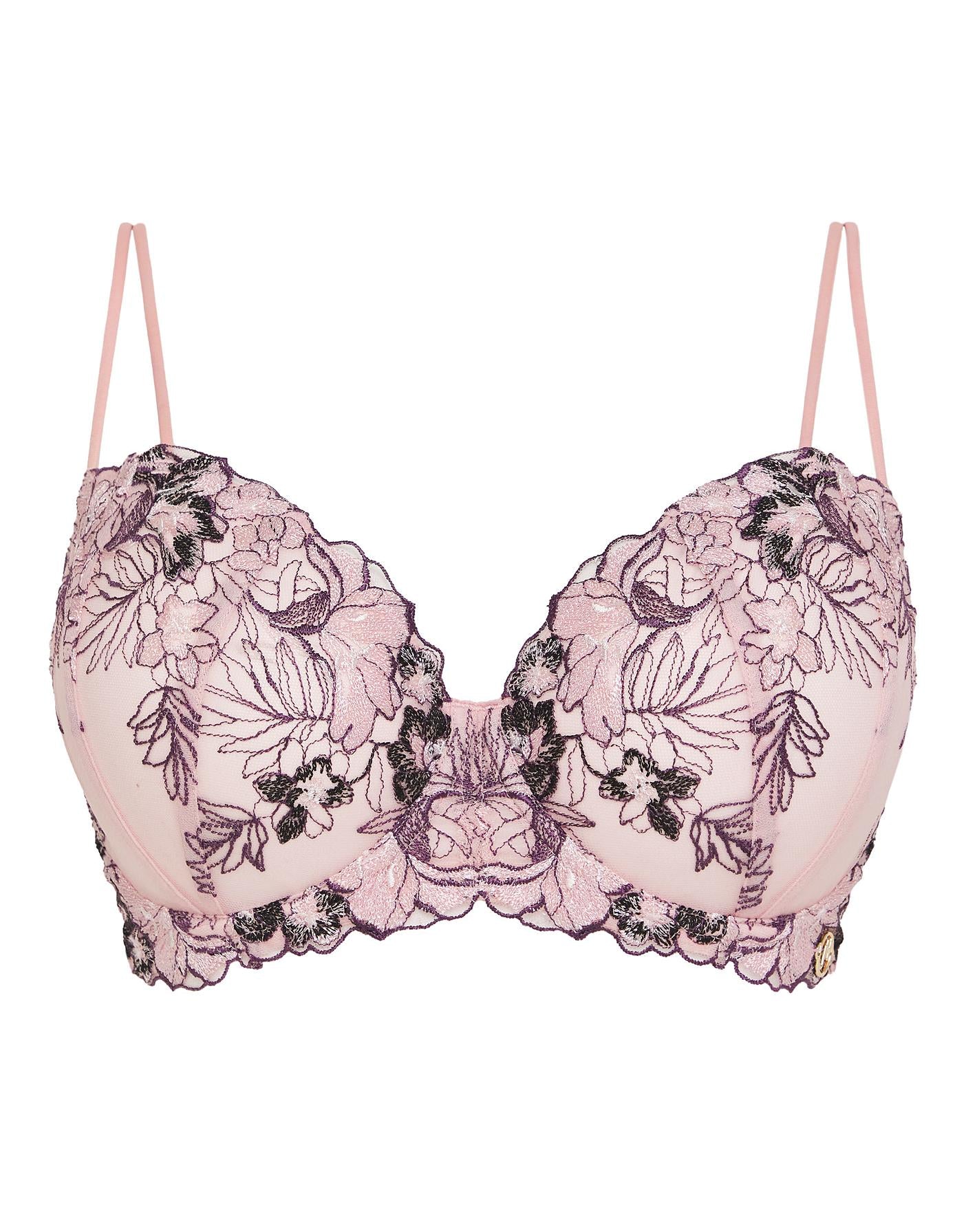  Joanna Hope Contemporary Emb Balconet Bra| Pale Pink