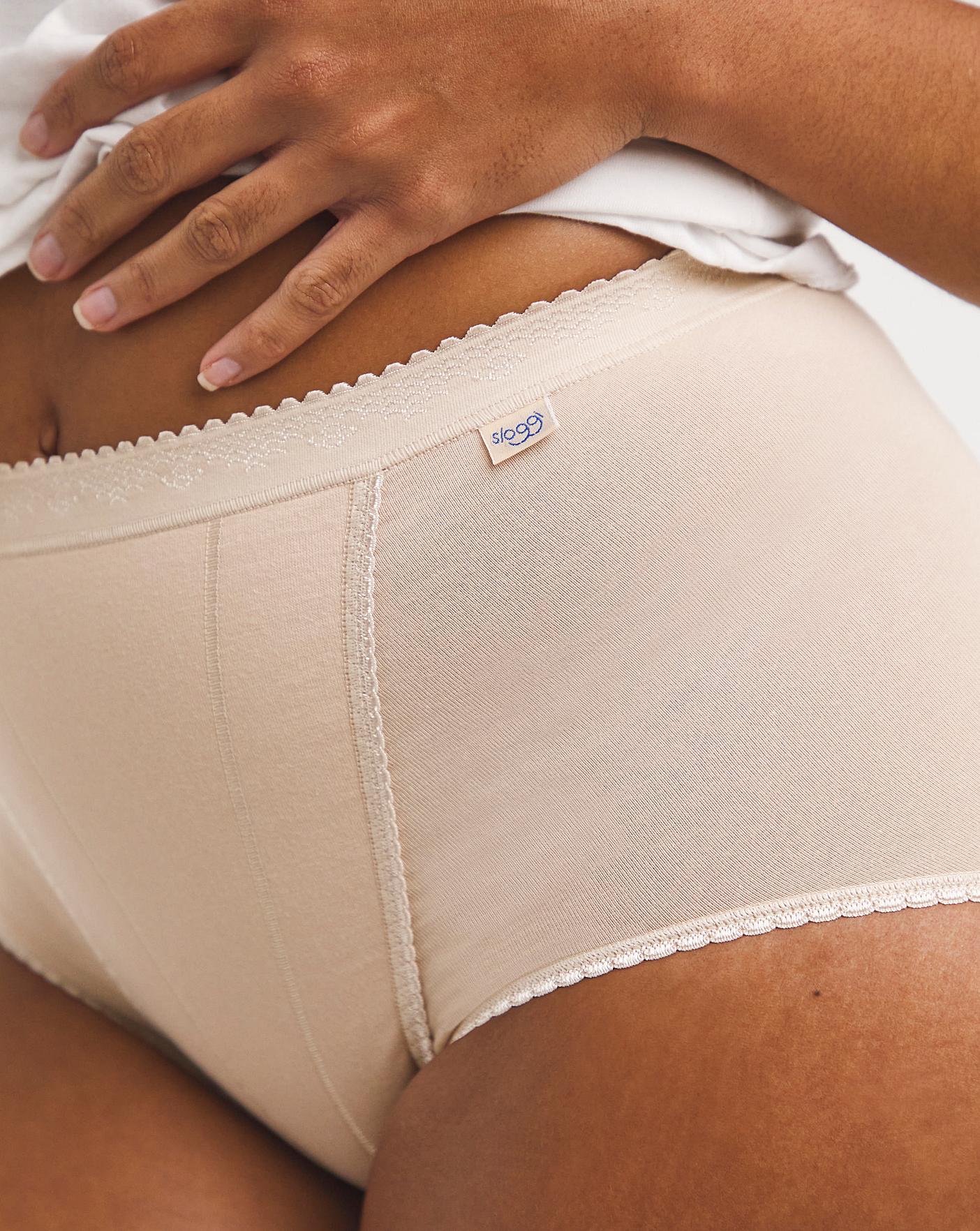  Sloggi 2 Pack Medium Control Maxi Briefs| Skin