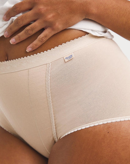  Sloggi 2 Pack Medium Control Maxi Briefs| Skin