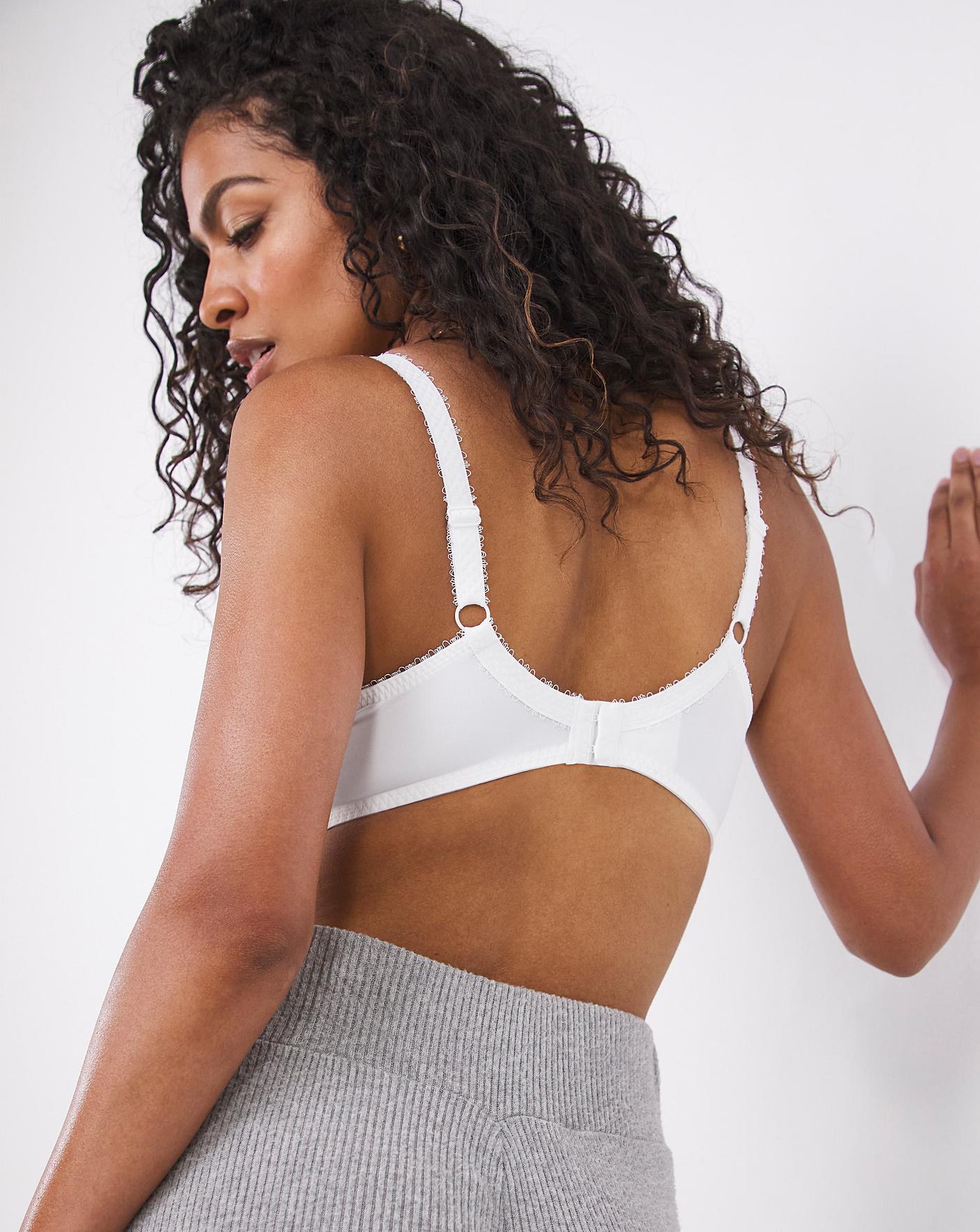  Playtex Flower Lace Full Cup Wired Bra| White