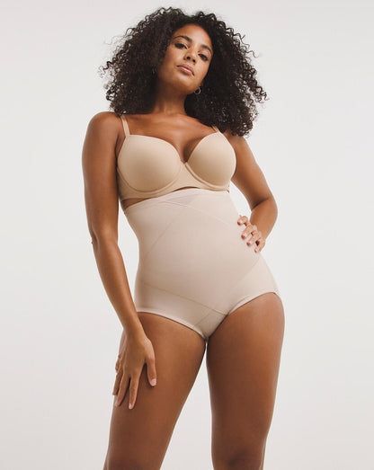  Miraclesuit Instant Tummy Tuck Firm Control Hi Waist Brief| Nude