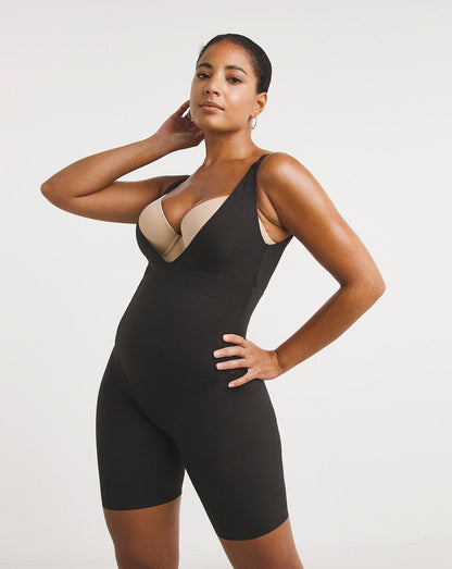  Maidenform Take Inches Off Firm Control Wear Your Own Bra Singlet| Black