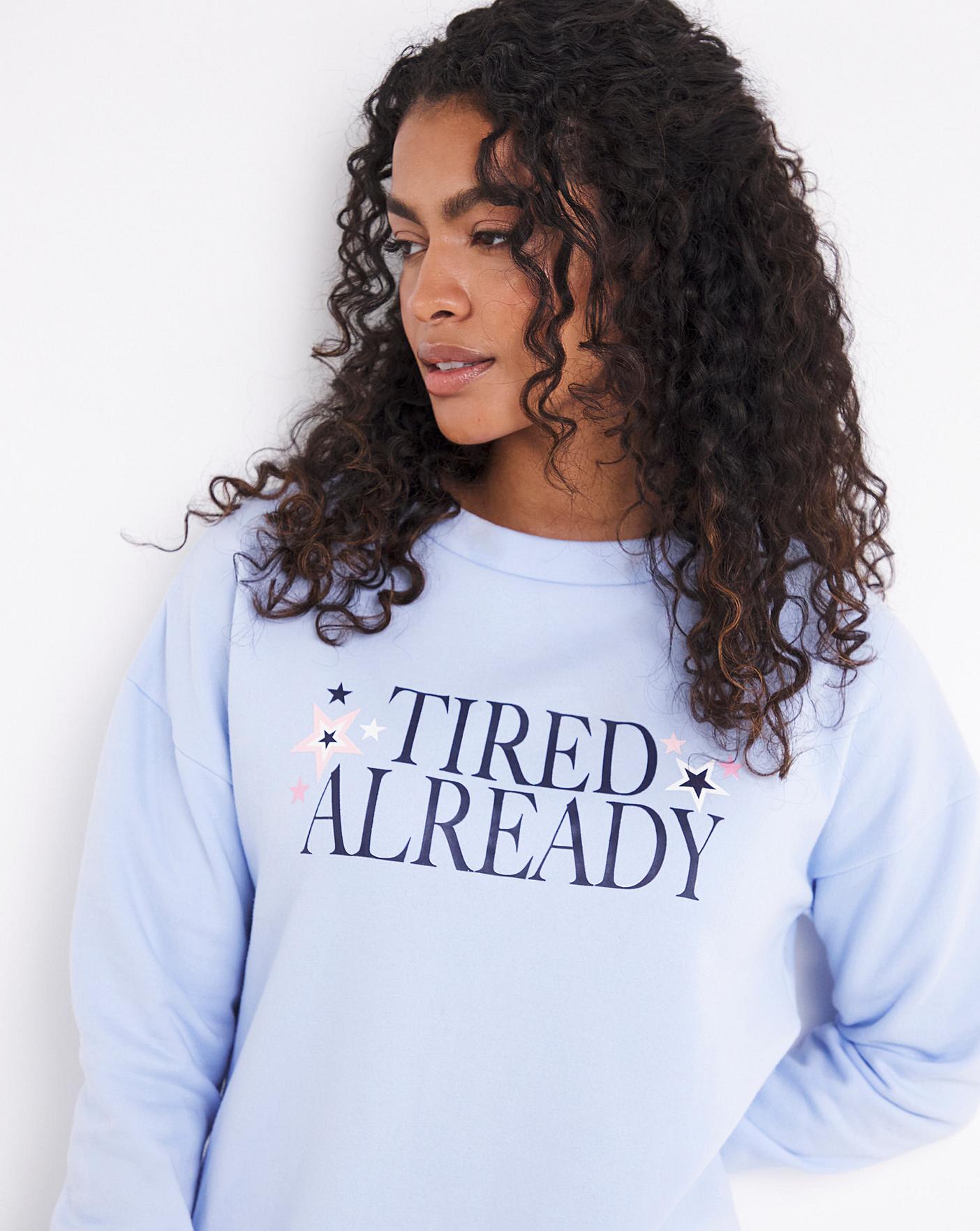  Pretty Secrets Star Cycling Shorts & Sweatshirt Lounge Set| Blue