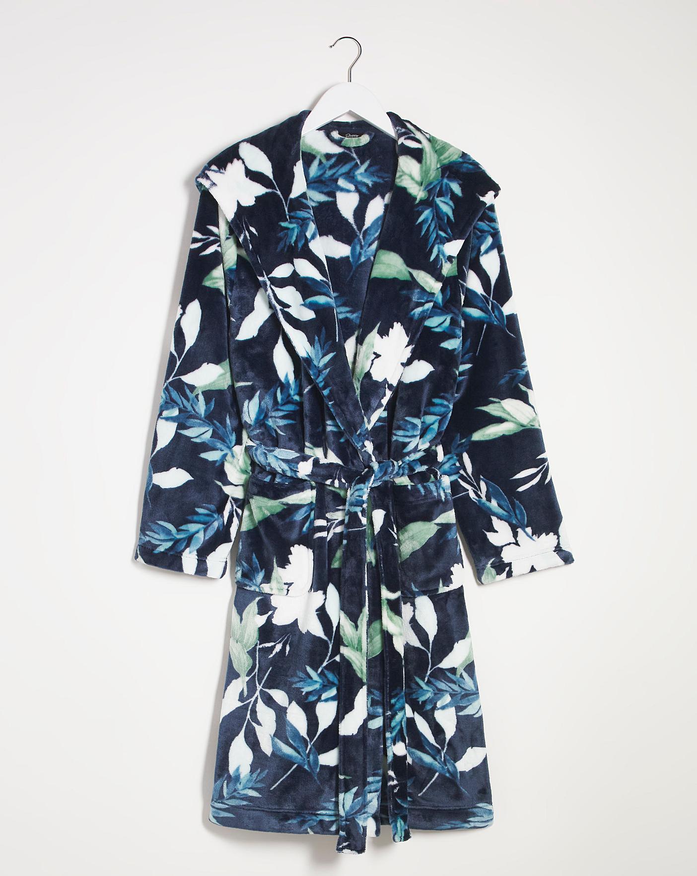  Pretty Secrets Floral Fleece Dressing Gown| Floral Print