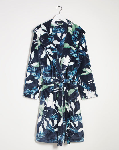  Pretty Secrets Floral Fleece Dressing Gown| Floral Print