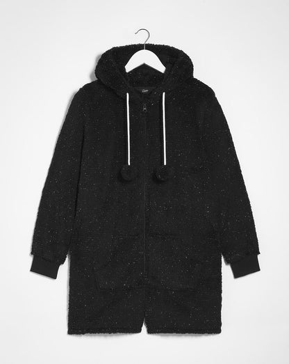  Pretty Secrets Glitter Short Onesie| Black