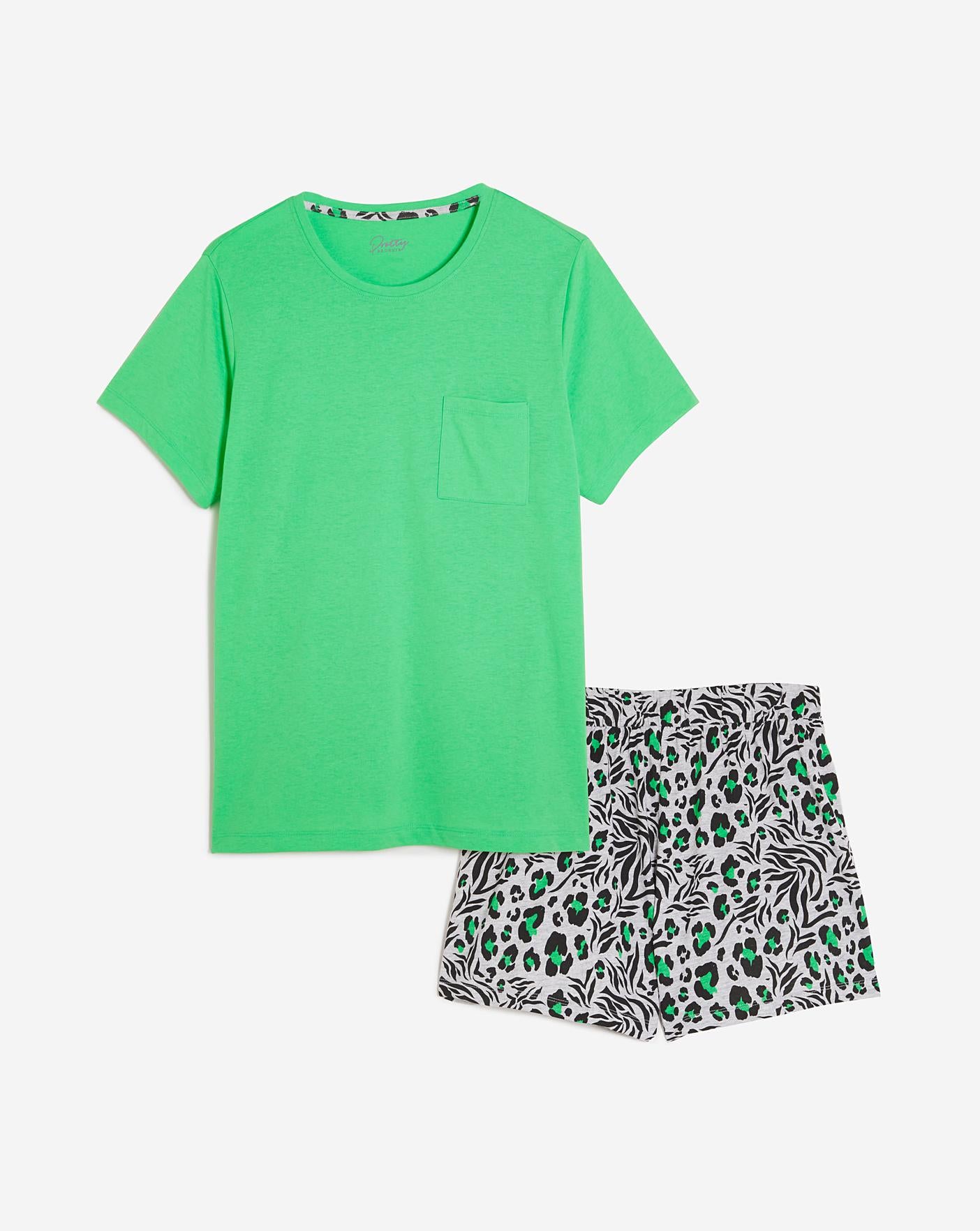  Pretty Secrets Value Pyjama Shortie Set| Animal Print