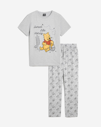 Disney Winnie The Pooh Pyjama Set| Grey