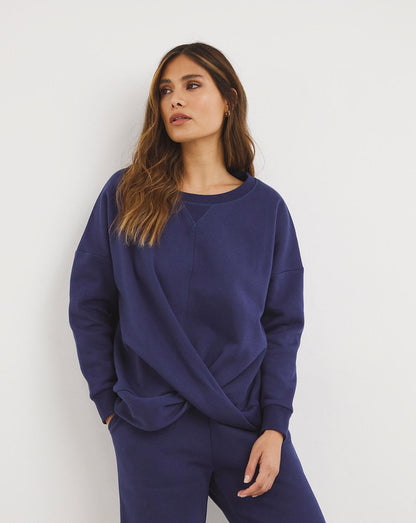 Luna Sweater Lounge Set| Navy