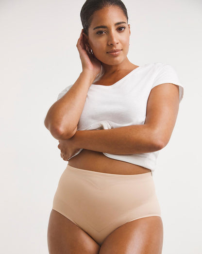  Naomi&Nicole Adjusts To You Firm Control Tummy Shaping Waistline Brief| Nude