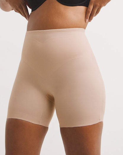  Naomi&Nicole Adjusts To You Firm Control Tummy Shaping Bike Pant| Nude