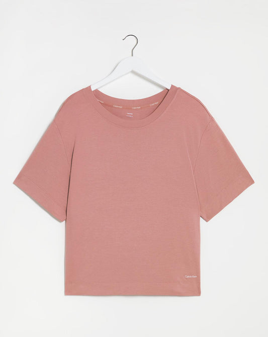  Calvin Klein Modal Crew Neck Tee Shirt| RED GRAPE